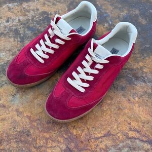 Women’s Steve Madden margiela hats style red sneakers